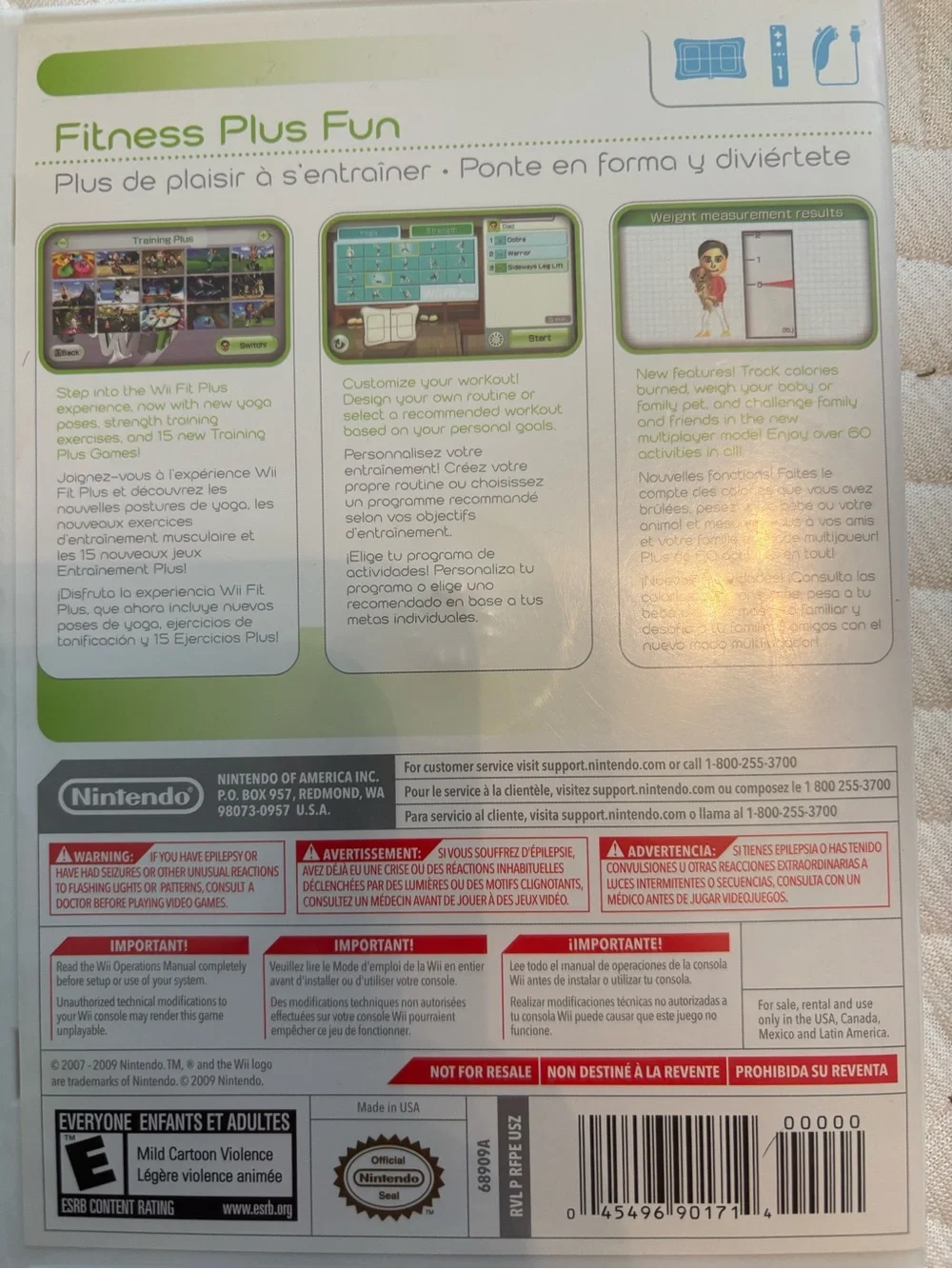 Nintendo Wii Fit Plus - White & Lime Green Cover